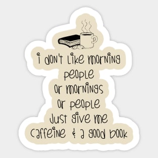 Coffe and Books Sticker